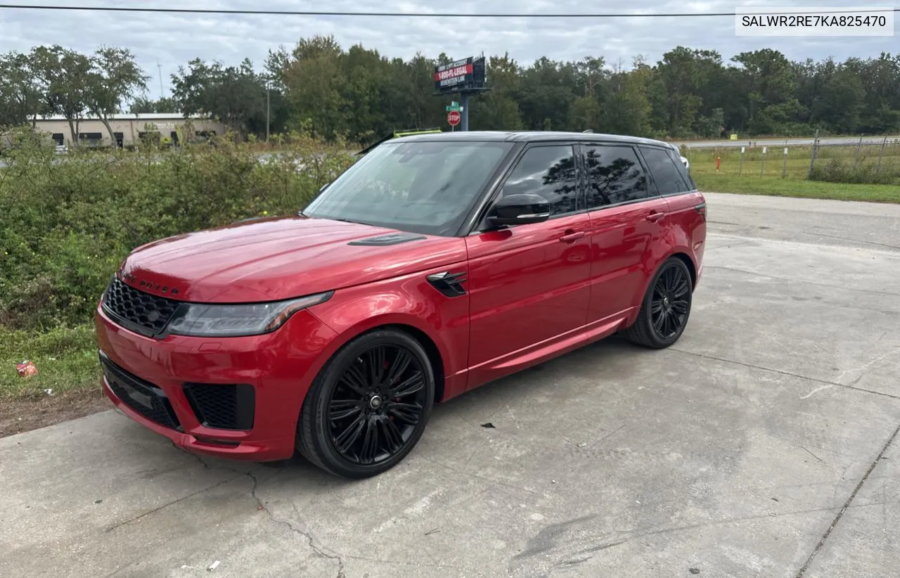 2019 Land Rover Range Rover Sport Supercharged Dynamic VIN: SALWR2RE7KA825470 Lot: 81703194