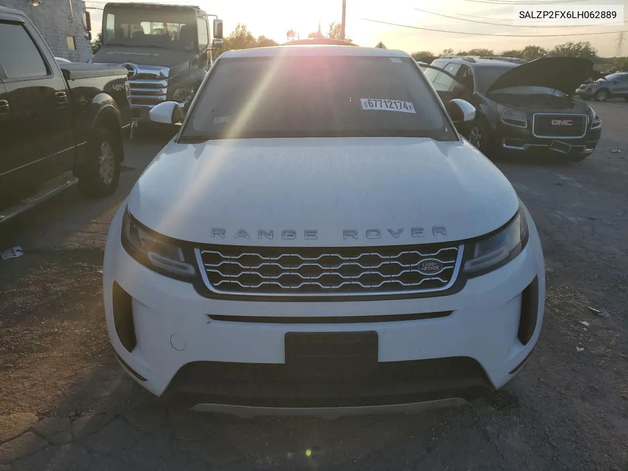 2020 Land Rover Range Rover Evoque Se VIN: SALZP2FX6LH062889 Lot: 67712174