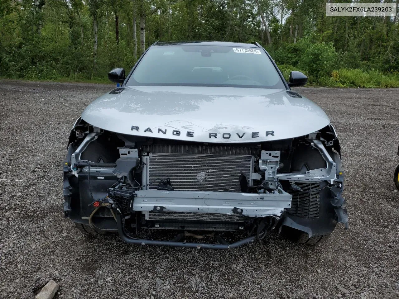 2020 Land Rover Range Rover Velar R-Dynamic S VIN: SALYK2FX6LA239203 Lot: 67735854