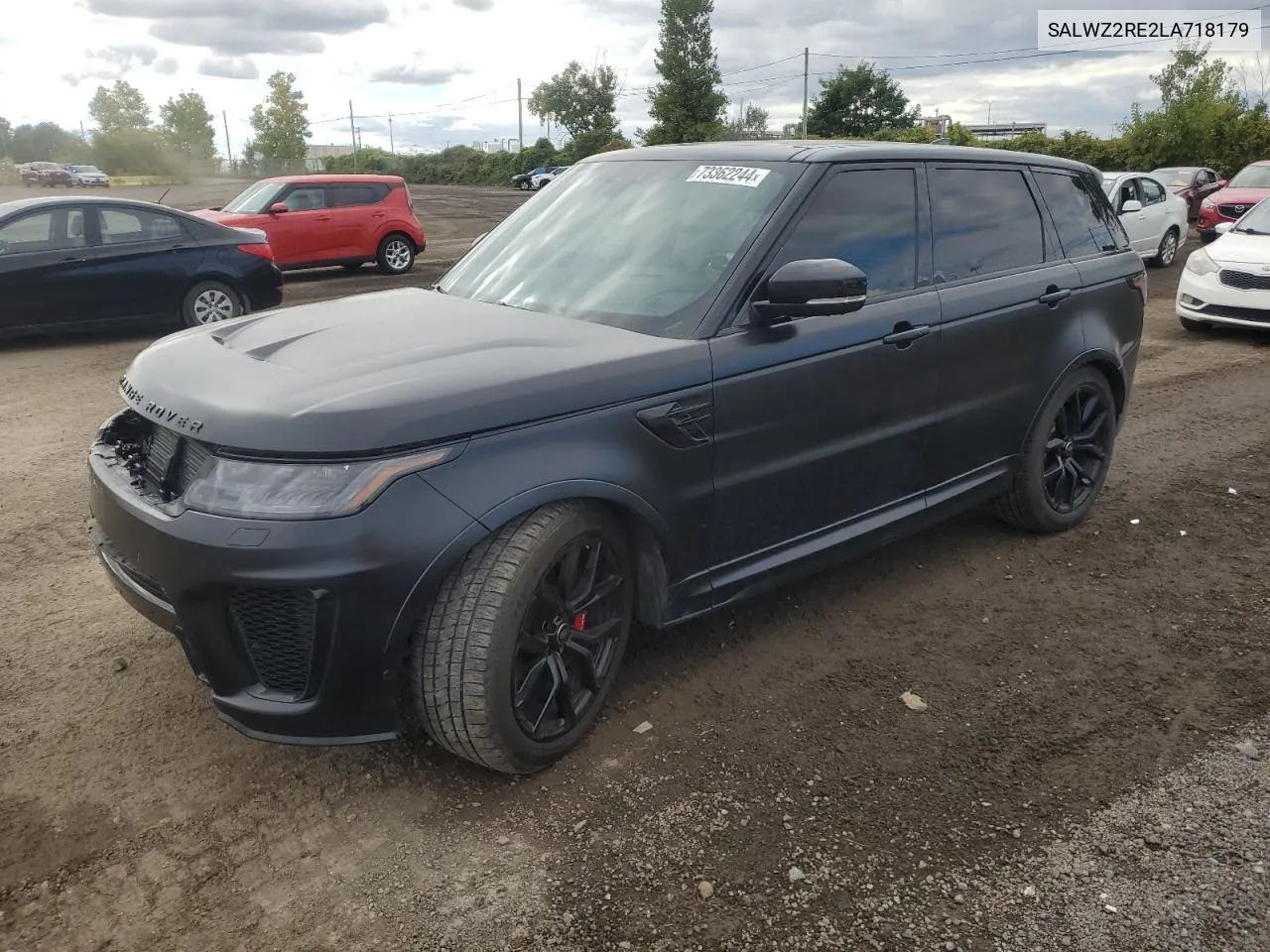 2020 Land Rover Range Rover Sport Svr VIN: SALWZ2RE2LA718179 Lot: 73362244