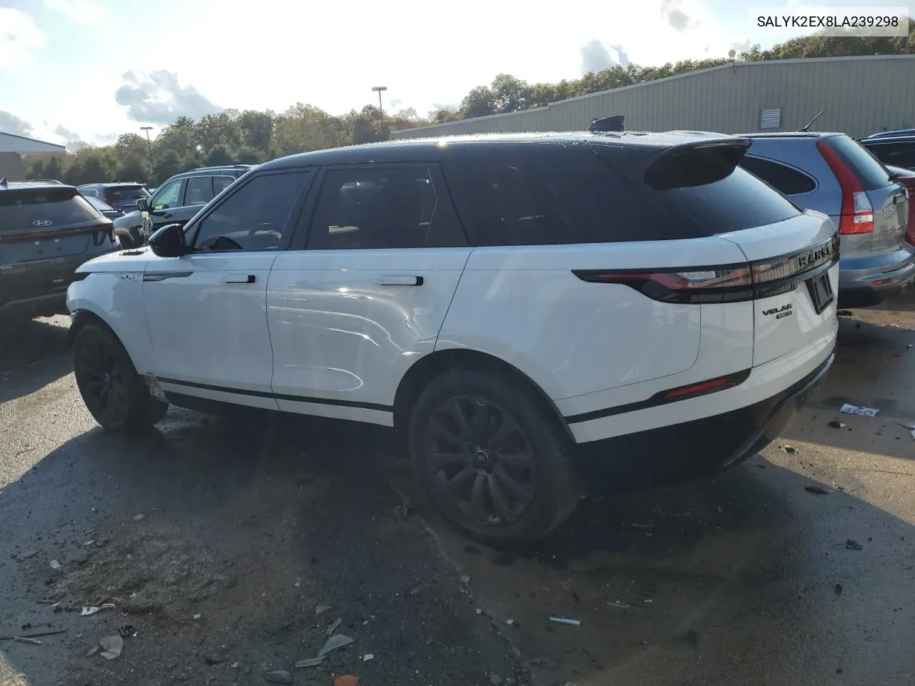 2020 Land Rover Range Rover Velar R-Dynamic S VIN: SALYK2EX8LA239298 Lot: 74760114