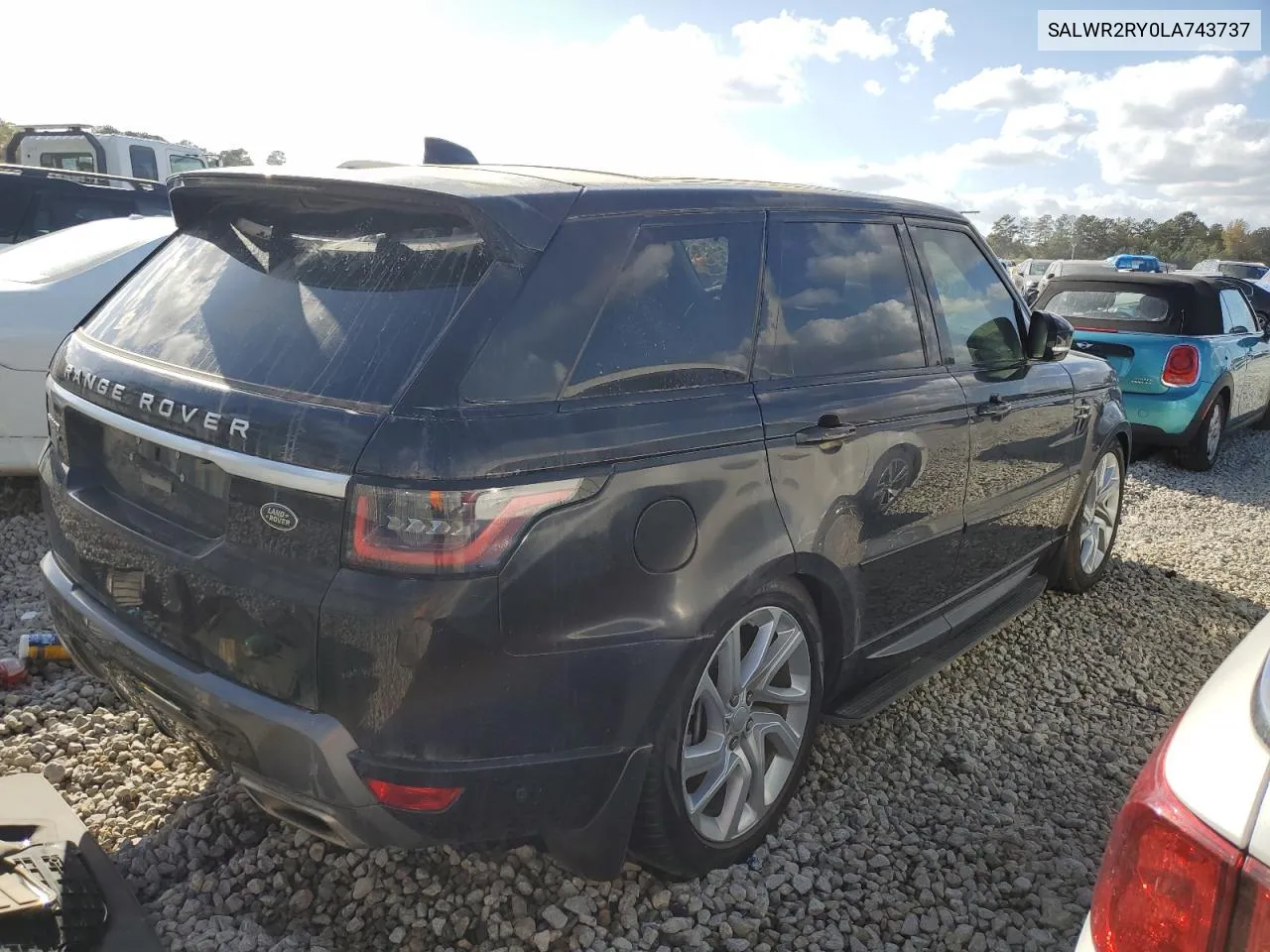 2020 Land Rover Range Rover Sport Hse VIN: SALWR2RY0LA743737 Lot: 75310864