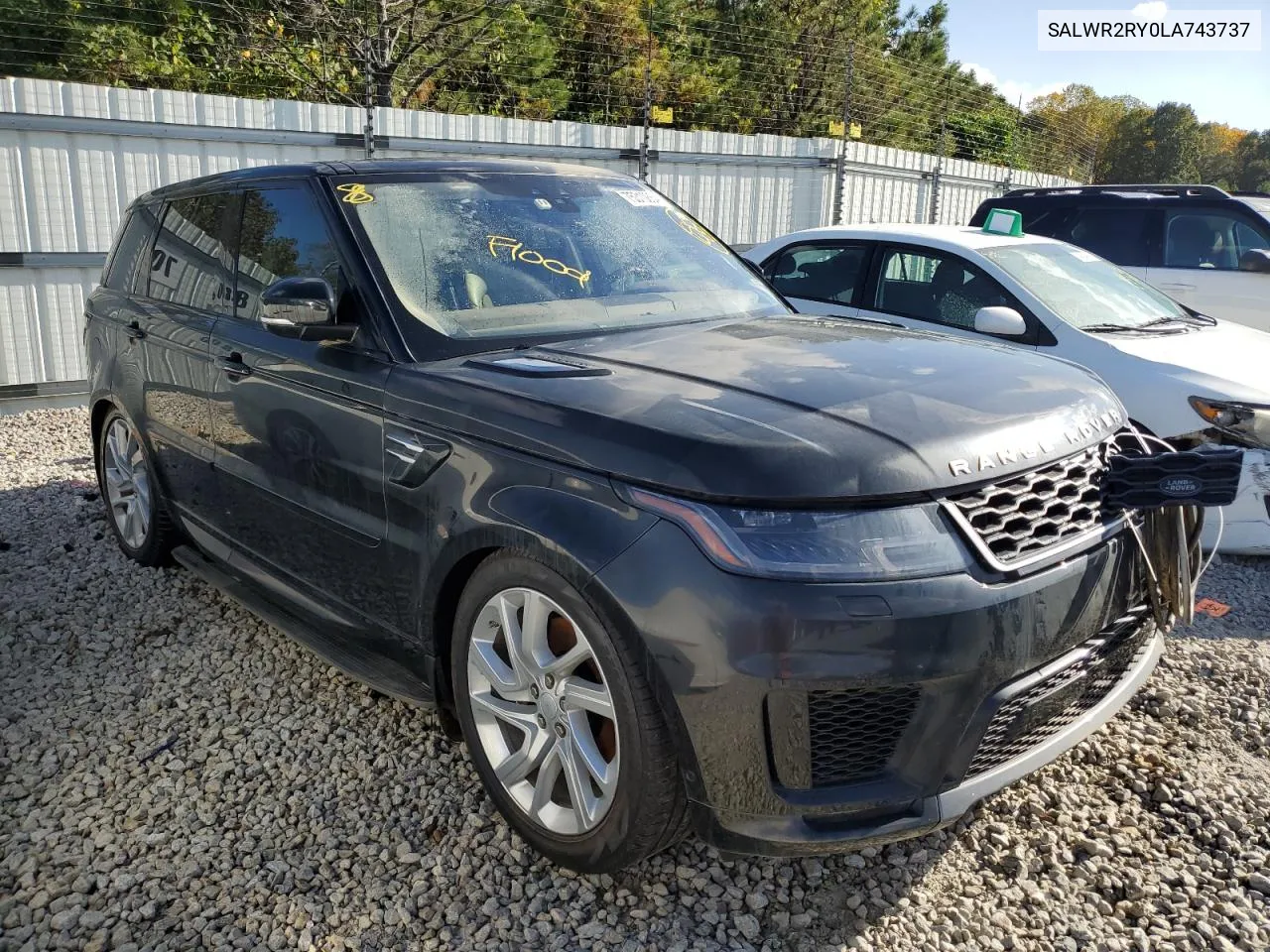 2020 Land Rover Range Rover Sport Hse VIN: SALWR2RY0LA743737 Lot: 75310864