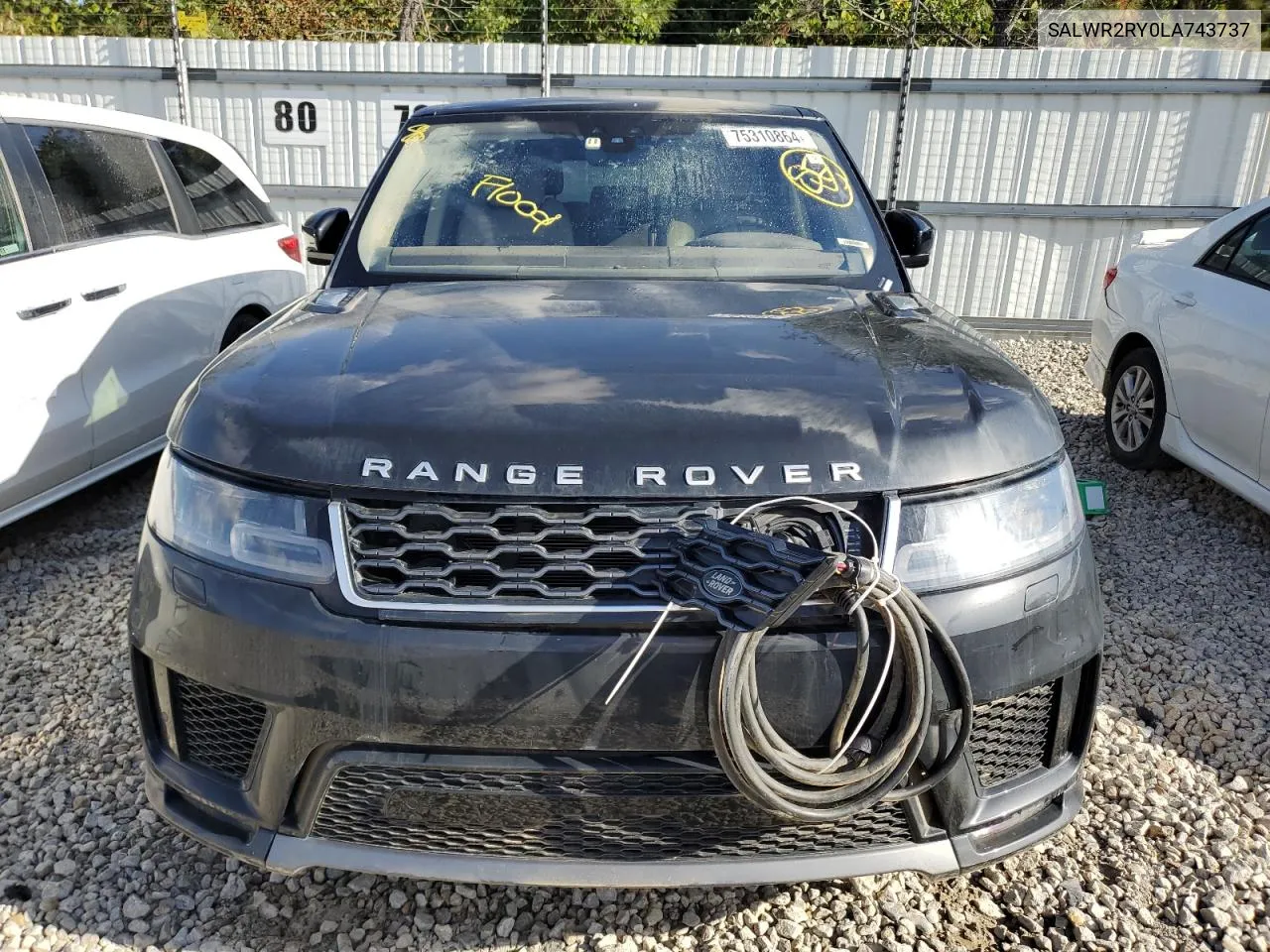 2020 Land Rover Range Rover Sport Hse VIN: SALWR2RY0LA743737 Lot: 75310864