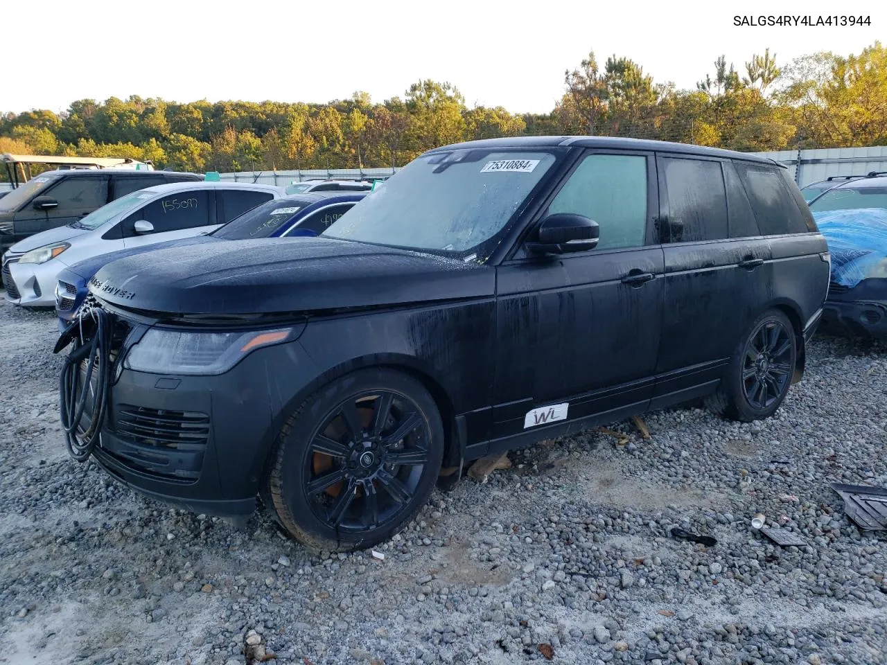 2020 Land Rover Range Rover Hse VIN: SALGS4RY4LA413944 Lot: 75310884