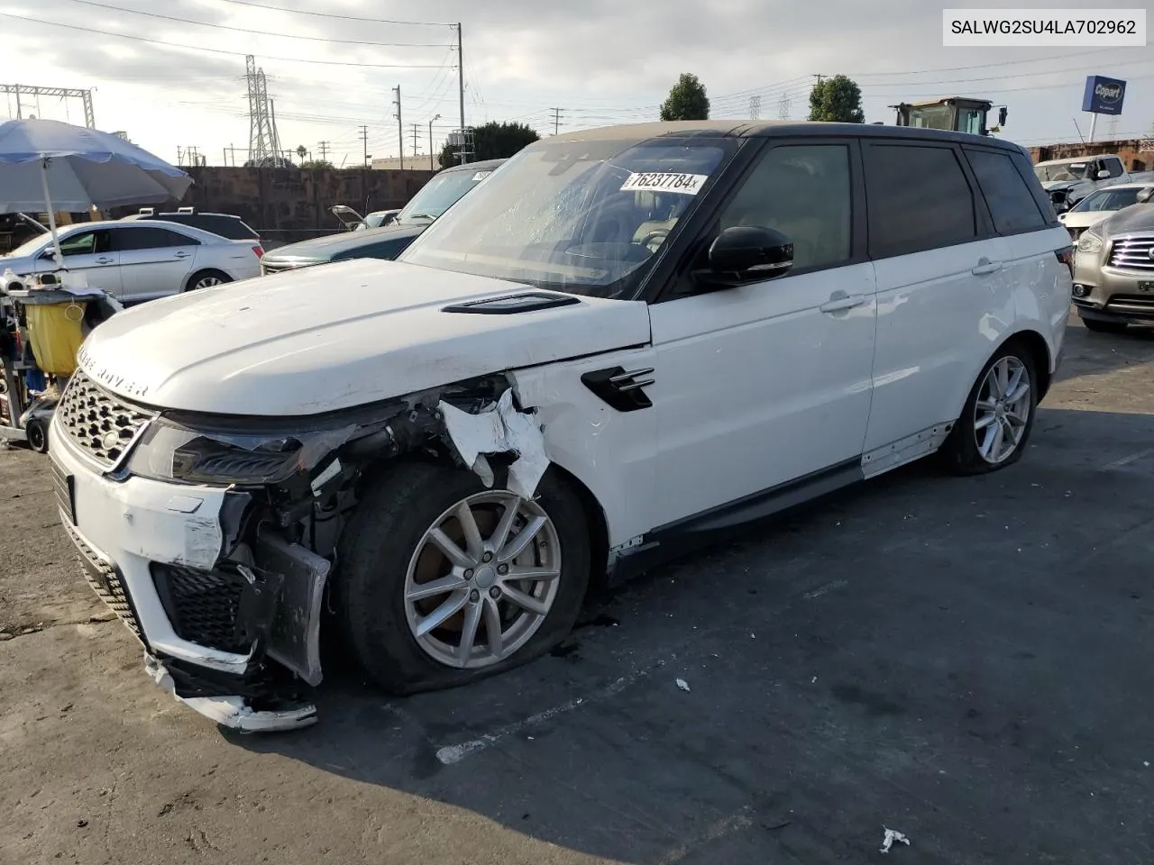 2020 Land Rover Range Rover Sport Se VIN: SALWG2SU4LA702962 Lot: 76237784