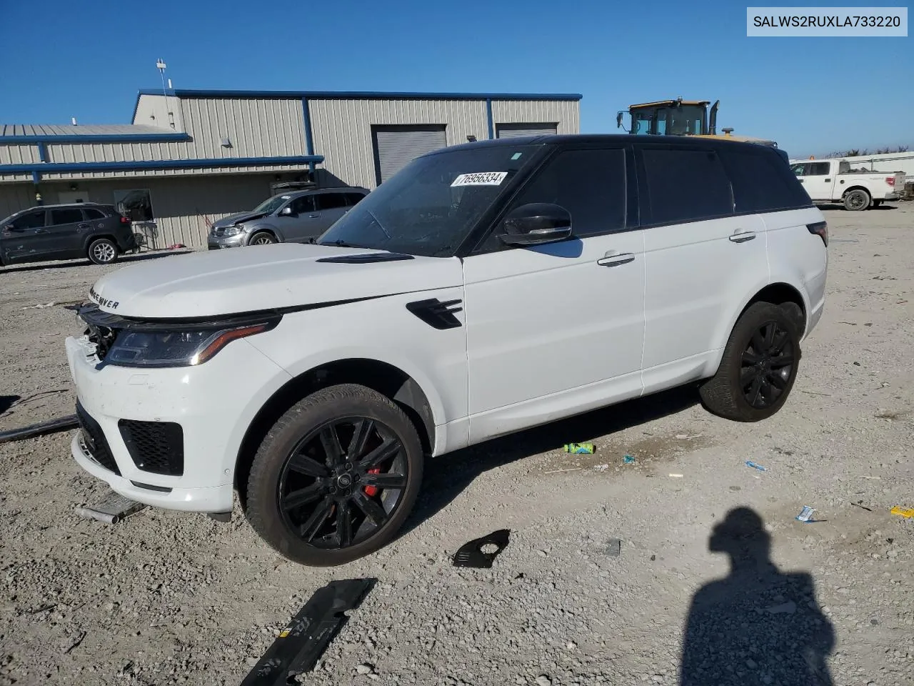 2020 Land Rover Range Rover Sport Hst VIN: SALWS2RUXLA733220 Lot: 76956334