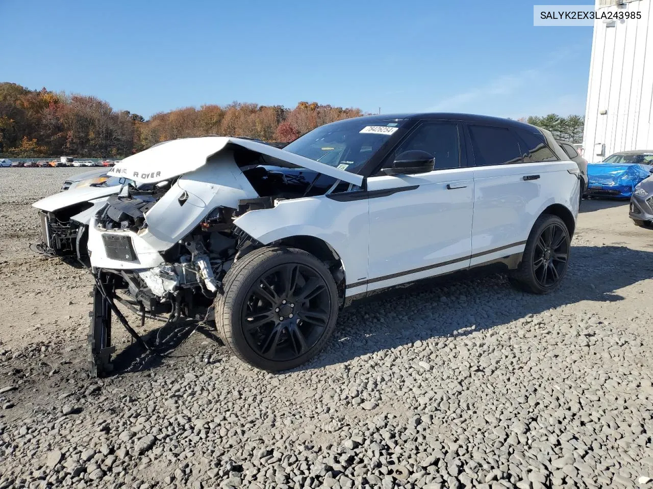 2020 Land Rover Range Rover Velar R-Dynamic S VIN: SALYK2EX3LA243985 Lot: 78426254