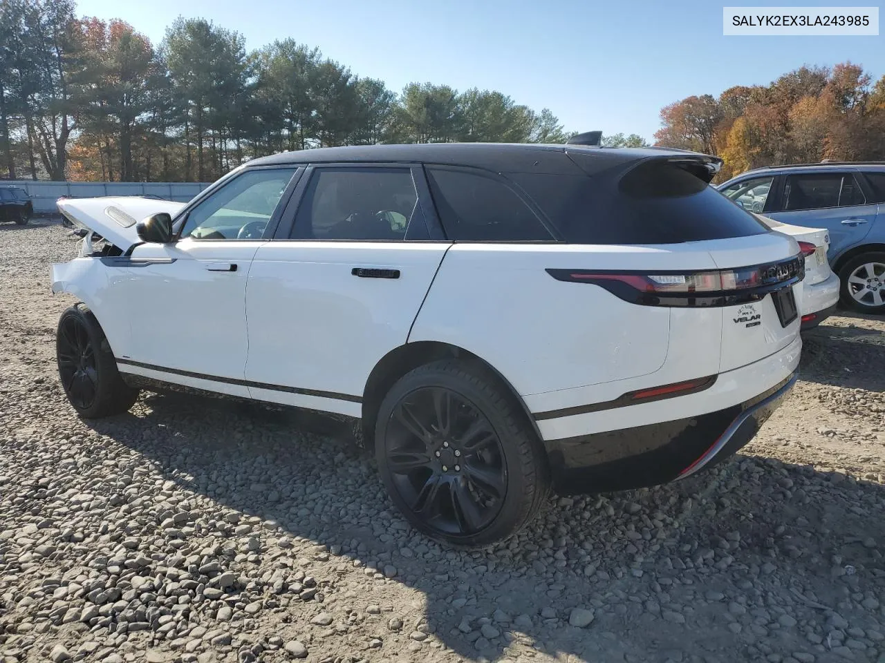 2020 Land Rover Range Rover Velar R-Dynamic S VIN: SALYK2EX3LA243985 Lot: 78426254