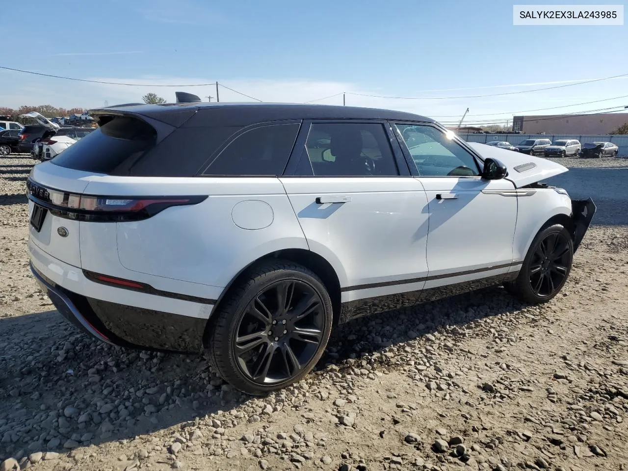 2020 Land Rover Range Rover Velar R-Dynamic S VIN: SALYK2EX3LA243985 Lot: 78426254