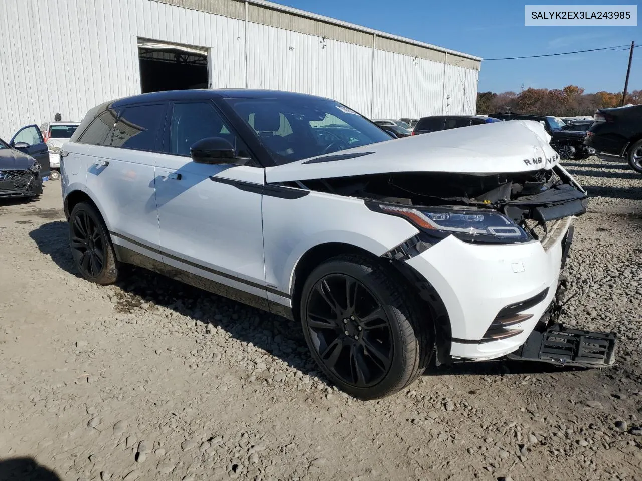 2020 Land Rover Range Rover Velar R-Dynamic S VIN: SALYK2EX3LA243985 Lot: 78426254