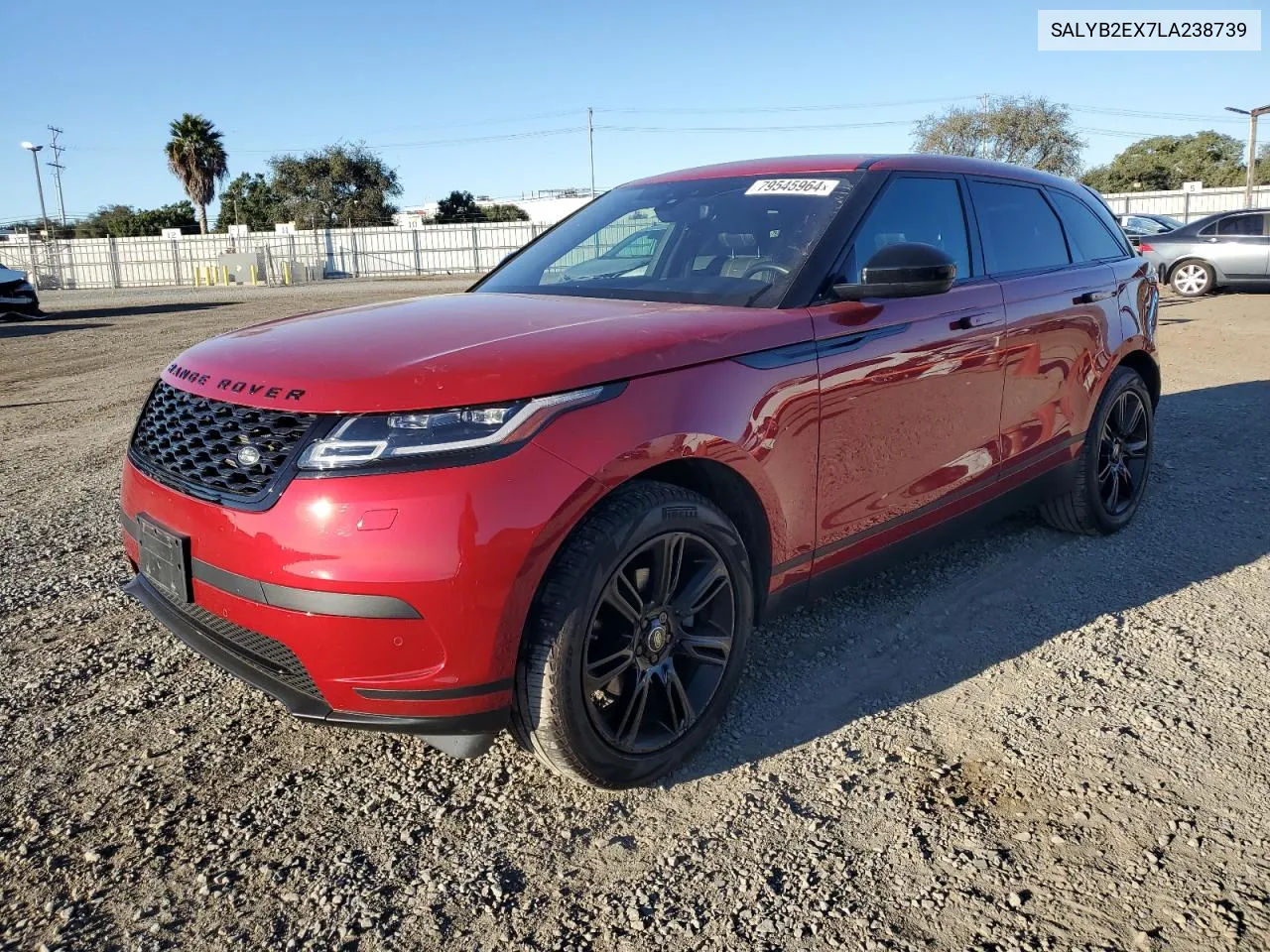 2020 Land Rover Range Rover Velar S VIN: SALYB2EX7LA238739 Lot: 79545964