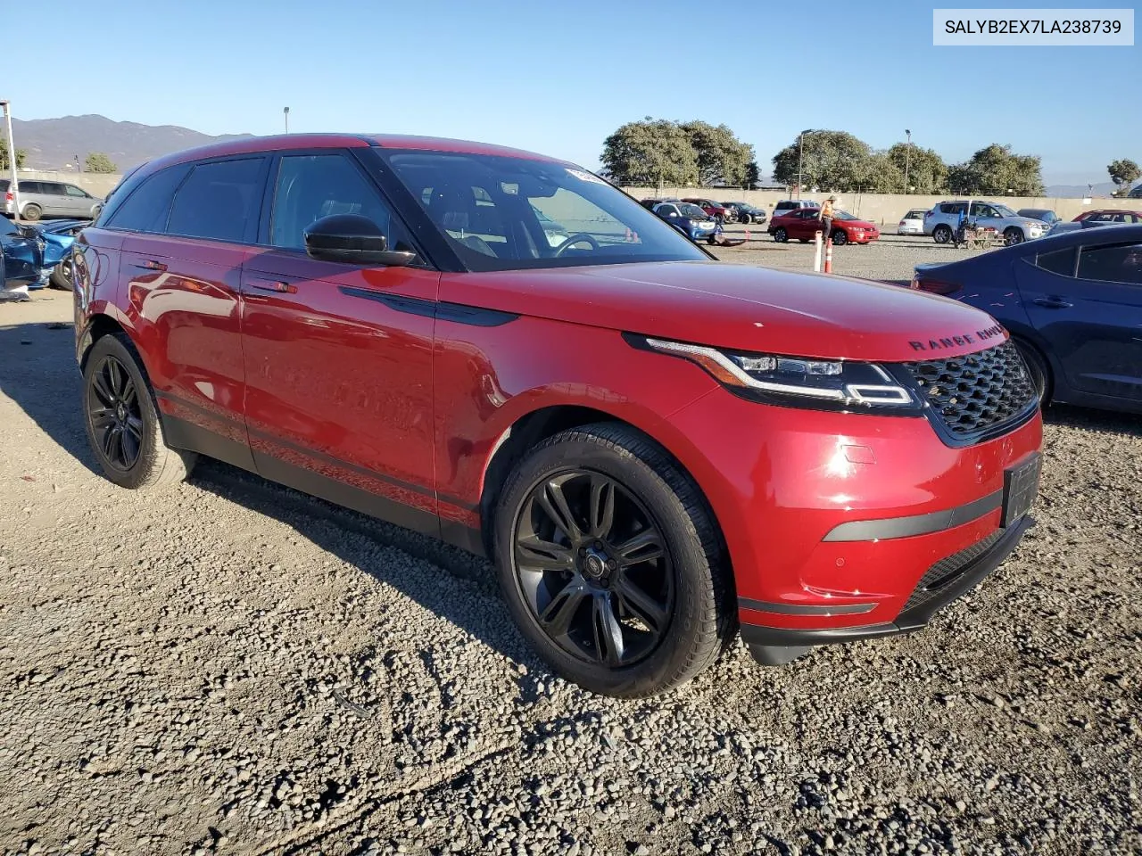 2020 Land Rover Range Rover Velar S VIN: SALYB2EX7LA238739 Lot: 79545964