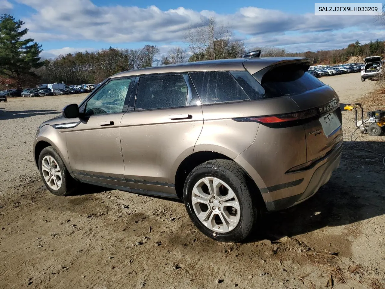 2020 Land Rover Range Rover Evoque S VIN: SALZJ2FX9LH033209 Lot: 80048314