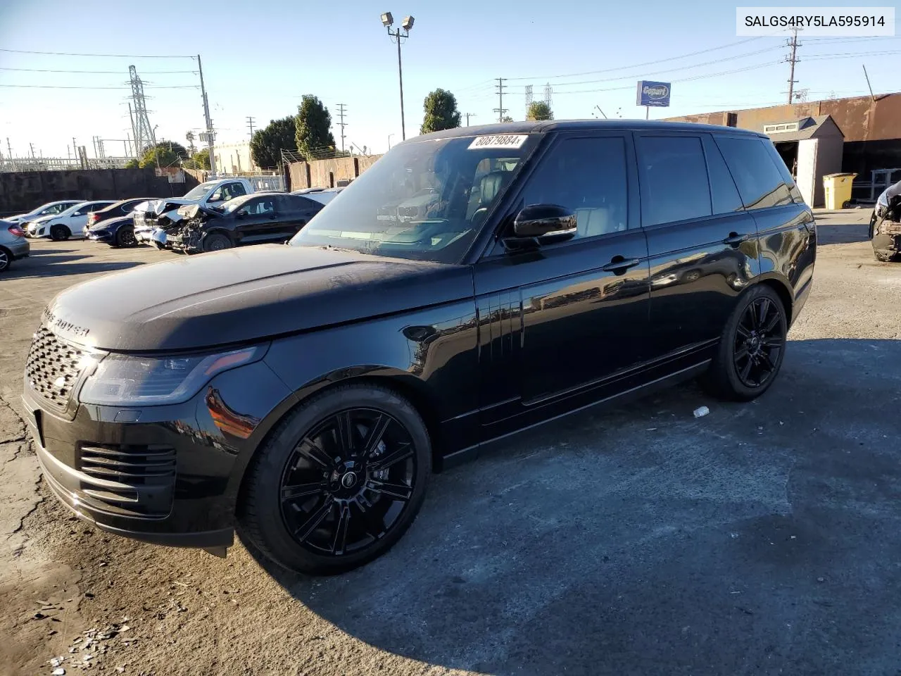 2020 Land Rover Range Rover Hse VIN: SALGS4RY5LA595914 Lot: 80879884