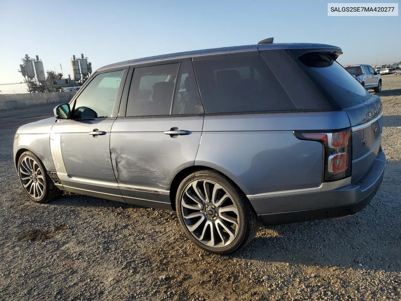 2021 Land Rover Range Rover Westminster Edition VIN: SALGS2SE7MA420277 Lot: 76950584