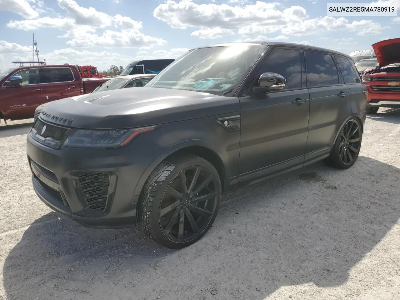 2021 Land Rover Range Rover Sport Svr VIN: SALWZ2RE5MA780919 Lot: 77540064