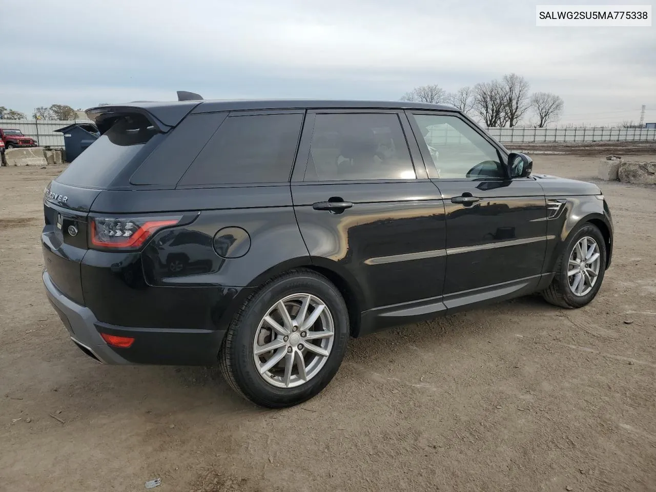 2021 Land Rover Range Rover Sport Se VIN: SALWG2SU5MA775338 Lot: 80596544