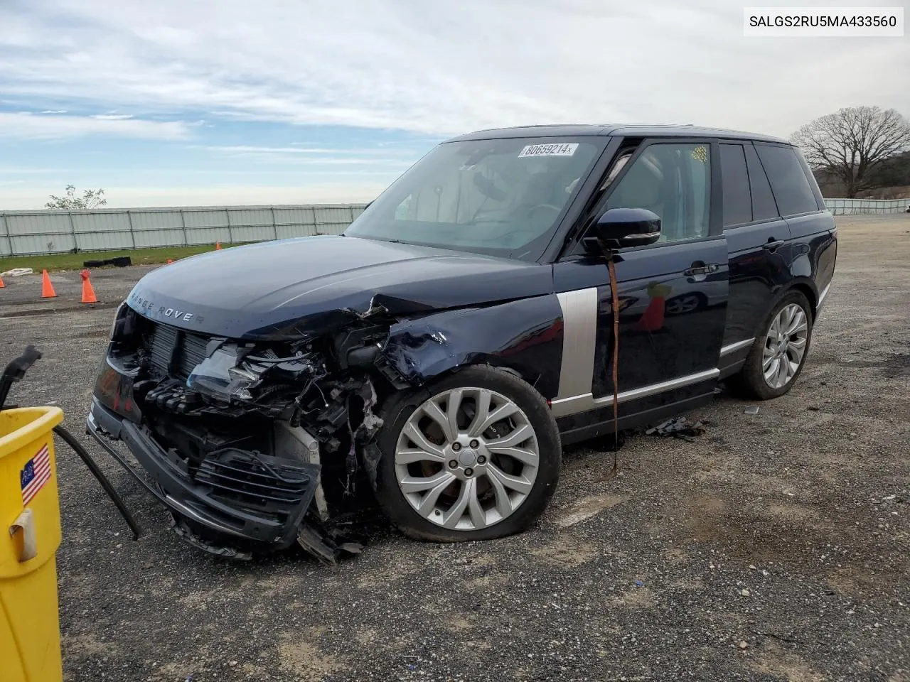 2021 Land Rover Range Rover Hse Westminster Edition VIN: SALGS2RU5MA433560 Lot: 80659214