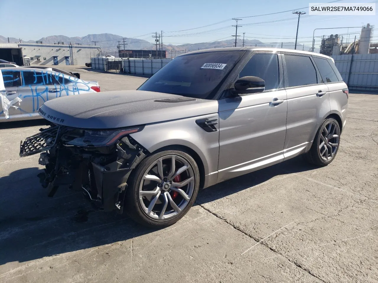 2021 Land Rover Range Rover Sport Hse Dynamic VIN: SALWR2SE7MA749066 Lot: 80856934