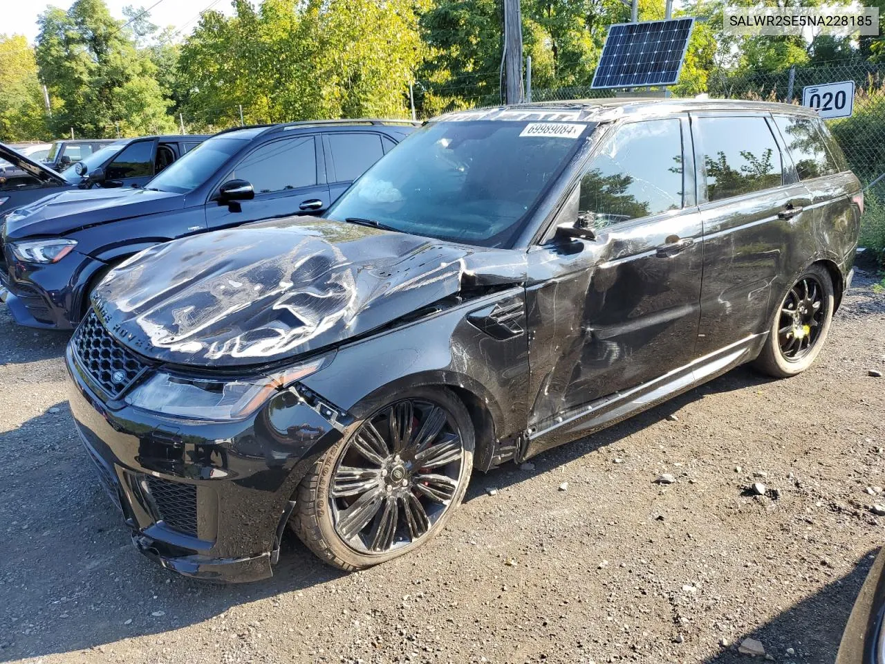 2022 Land Rover Range Rover Sport Hse Dynamic VIN: SALWR2SE5NA228185 Lot: 69989084