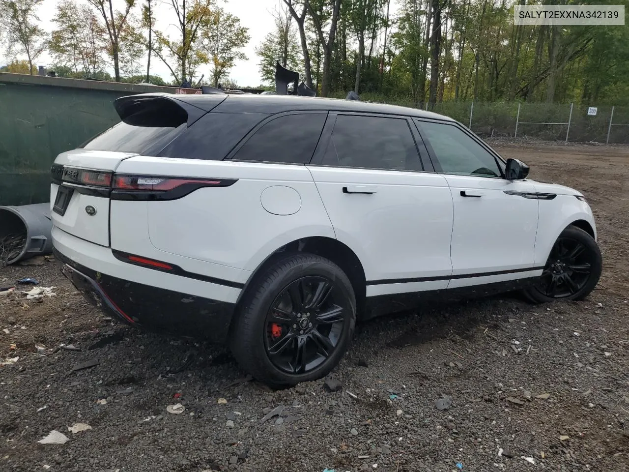 2022 Land Rover Range Rover Velar R-Dynamic S VIN: SALYT2EXXNA342139 Lot: 73524884