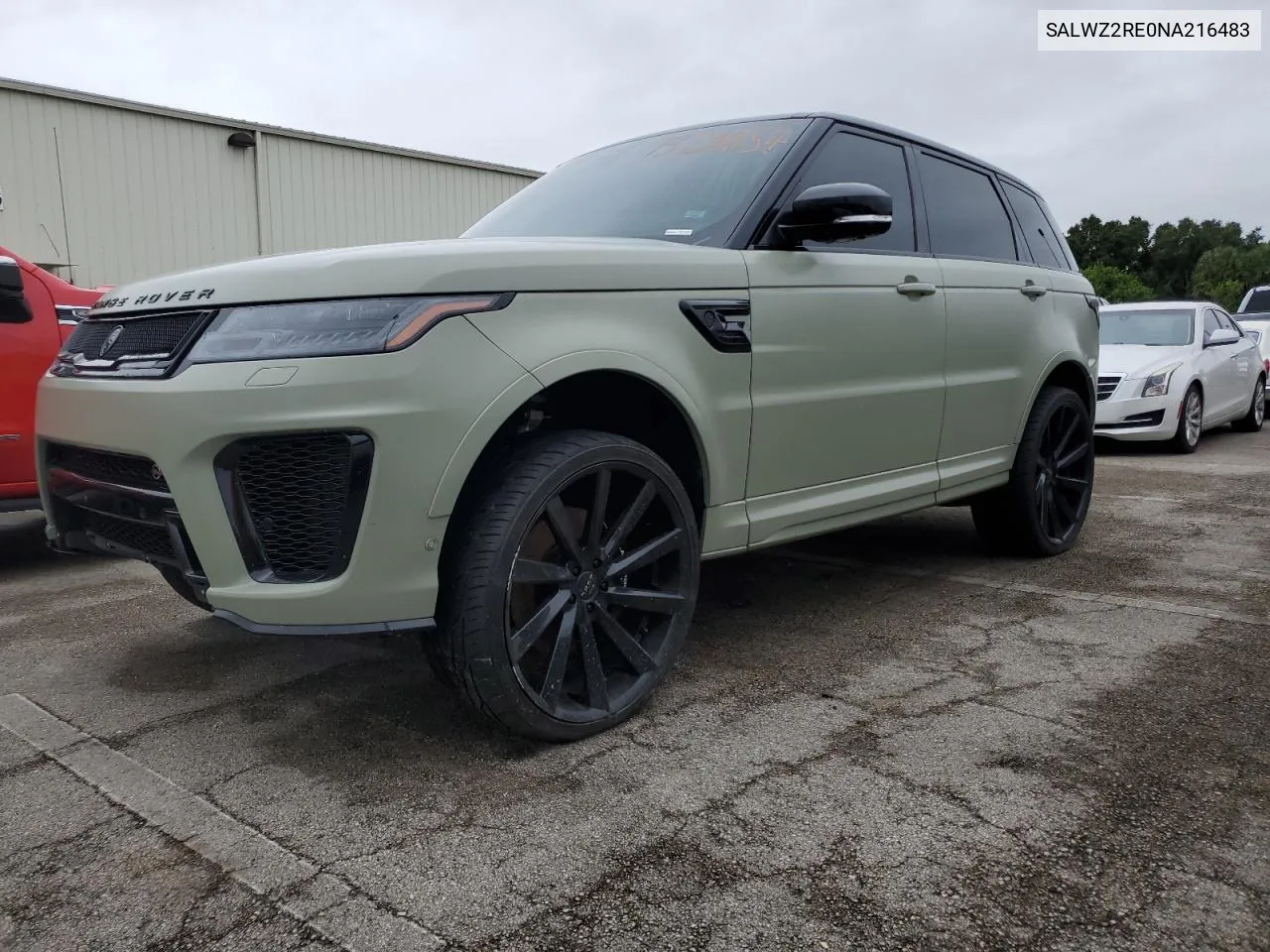 2022 Land Rover Range Rover Sport Svr VIN: SALWZ2RE0NA216483 Lot: 73720854