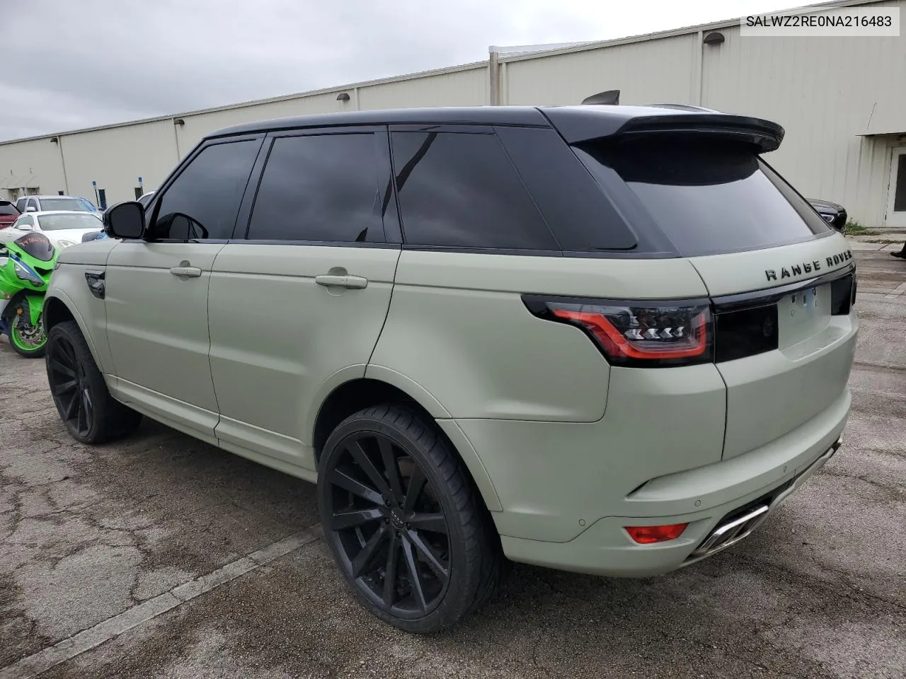 2022 Land Rover Range Rover Sport Svr VIN: SALWZ2RE0NA216483 Lot: 73720854