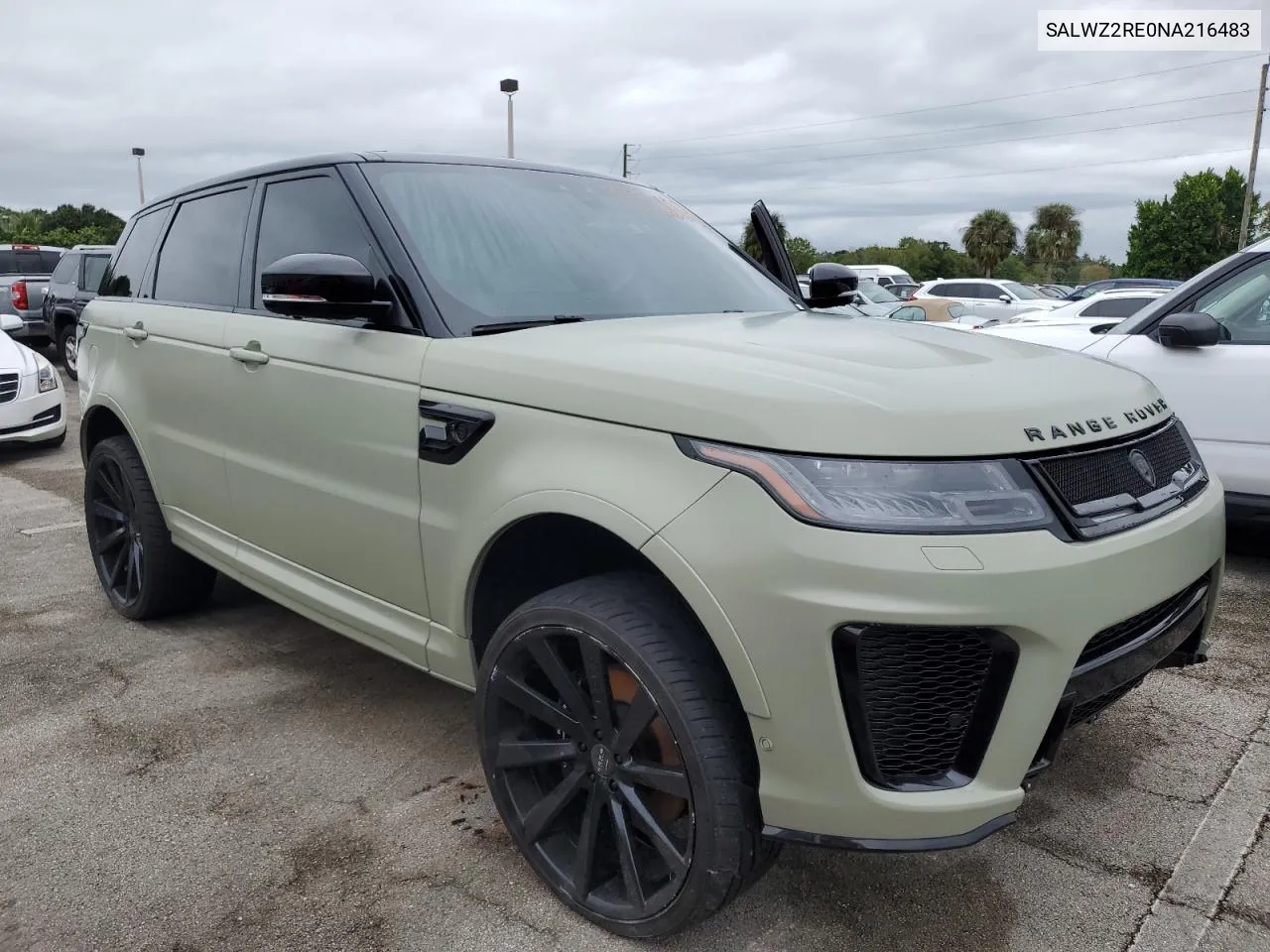 2022 Land Rover Range Rover Sport Svr VIN: SALWZ2RE0NA216483 Lot: 73720854