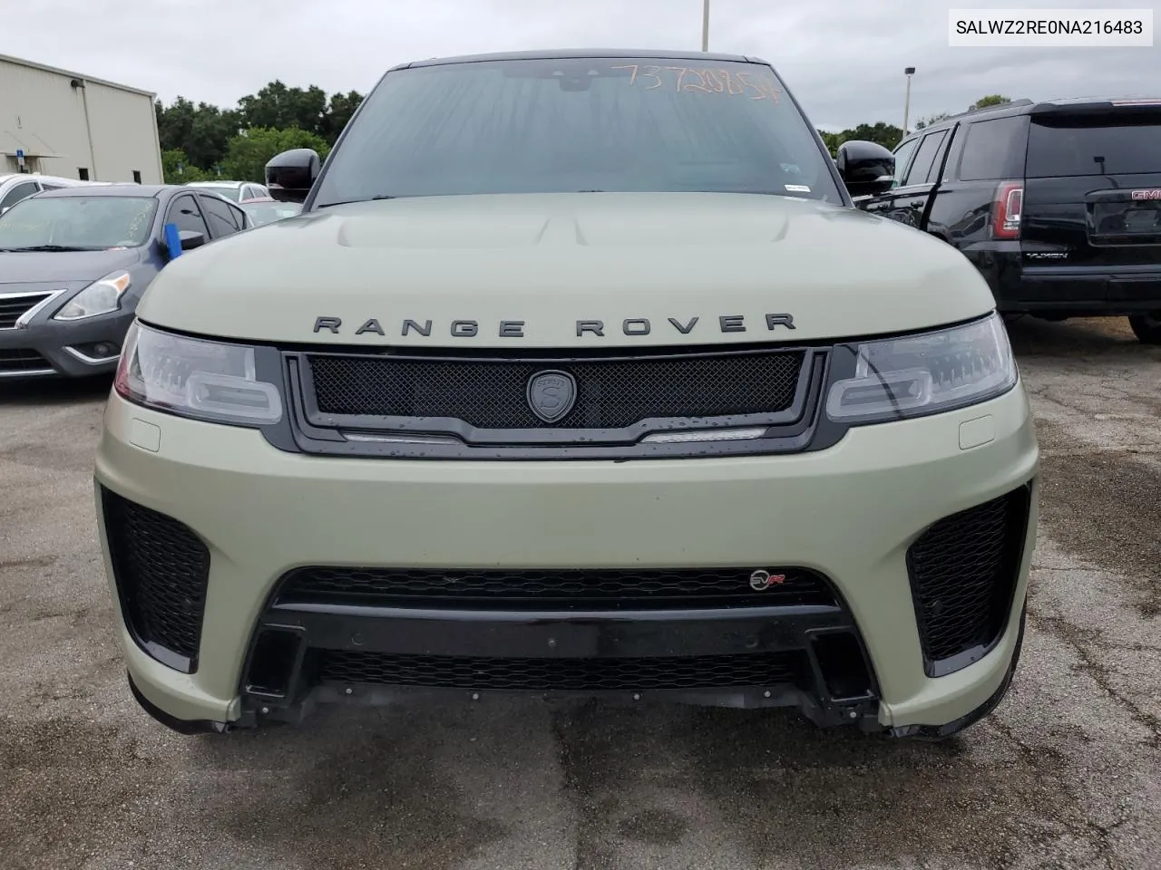 2022 Land Rover Range Rover Sport Svr VIN: SALWZ2RE0NA216483 Lot: 73720854