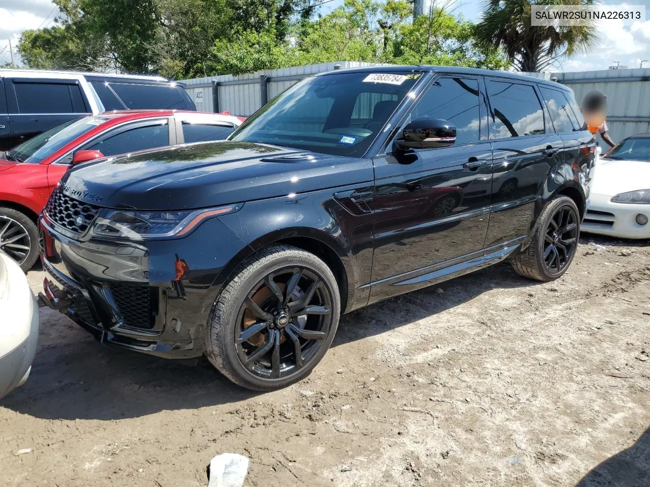 2022 Land Rover Range Rover Sport Hse Silver Edition VIN: SALWR2SU1NA226313 Lot: 73835784