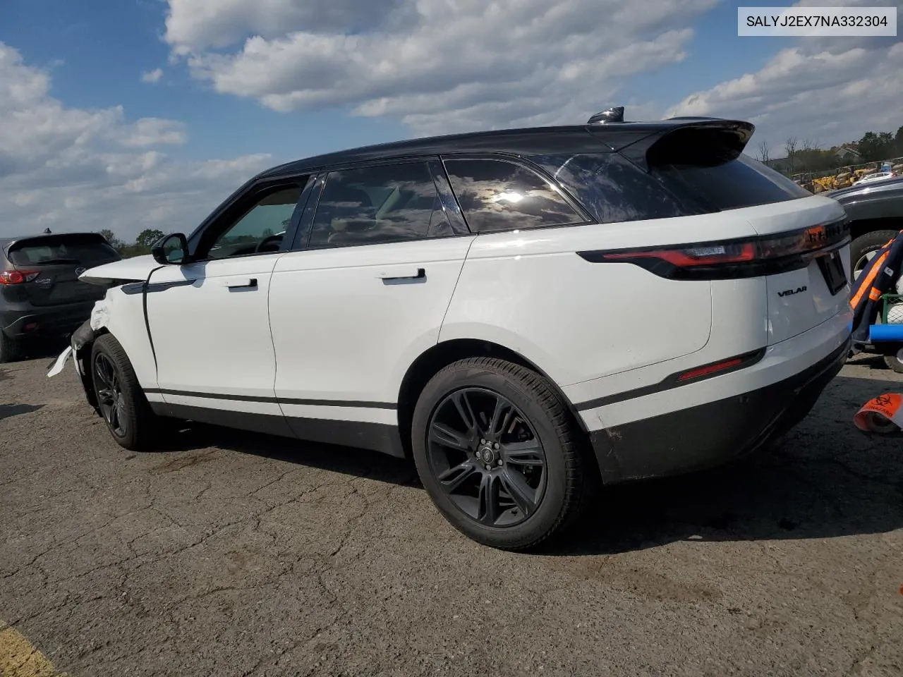 2022 Land Rover Range Rover Velar S VIN: SALYJ2EX7NA332304 Lot: 74450664