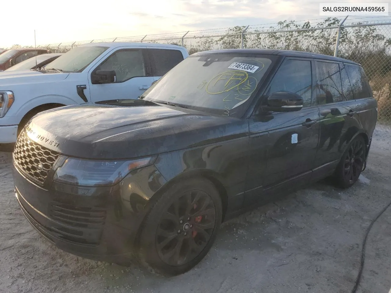 2022 Land Rover Range Rover Hse Westminster Edition VIN: SALGS2RU0NA459565 Lot: 74673384