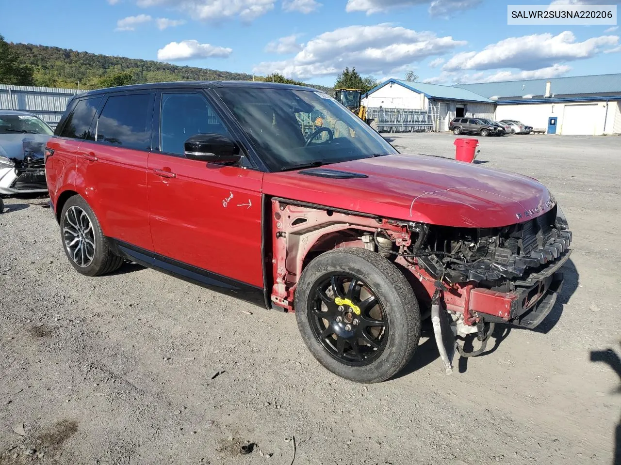 2022 Land Rover Range Rover Sport Hse Silver Edition VIN: SALWR2SU3NA220206 Lot: 75239564