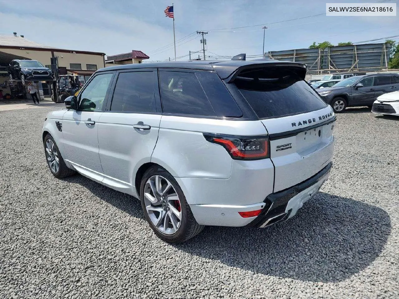 2022 Land Rover Range Rover Sport P525 Autobiography VIN: SALWV2SE6NA218616 Lot: 79214194