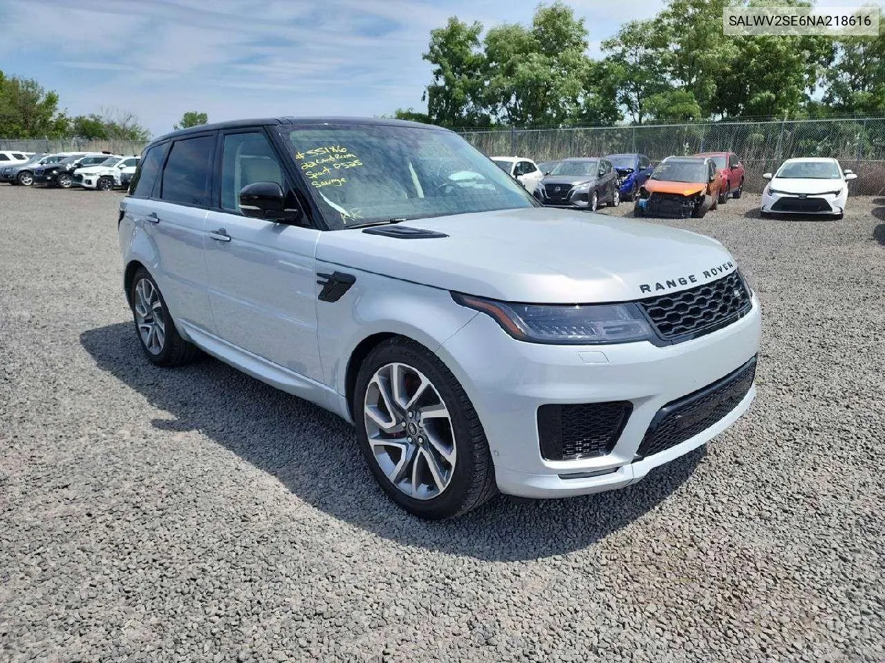 2022 Land Rover Range Rover Sport P525 Autobiography VIN: SALWV2SE6NA218616 Lot: 79214194