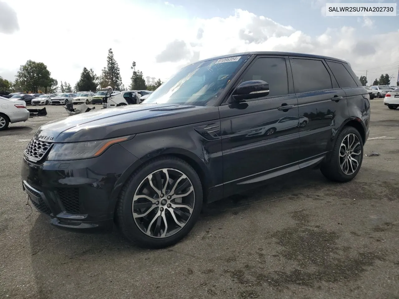 2022 Land Rover Range Rover Sport Hse Silver Edition VIN: SALWR2SU7NA202730 Lot: 81096354