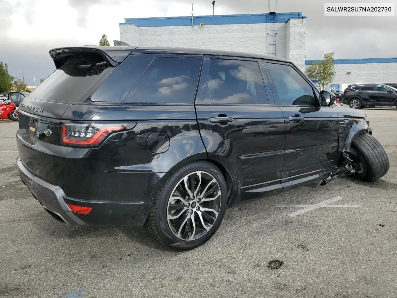 2022 Land Rover Range Rover Sport Hse Silver Edition VIN: SALWR2SU7NA202730 Lot: 81096354