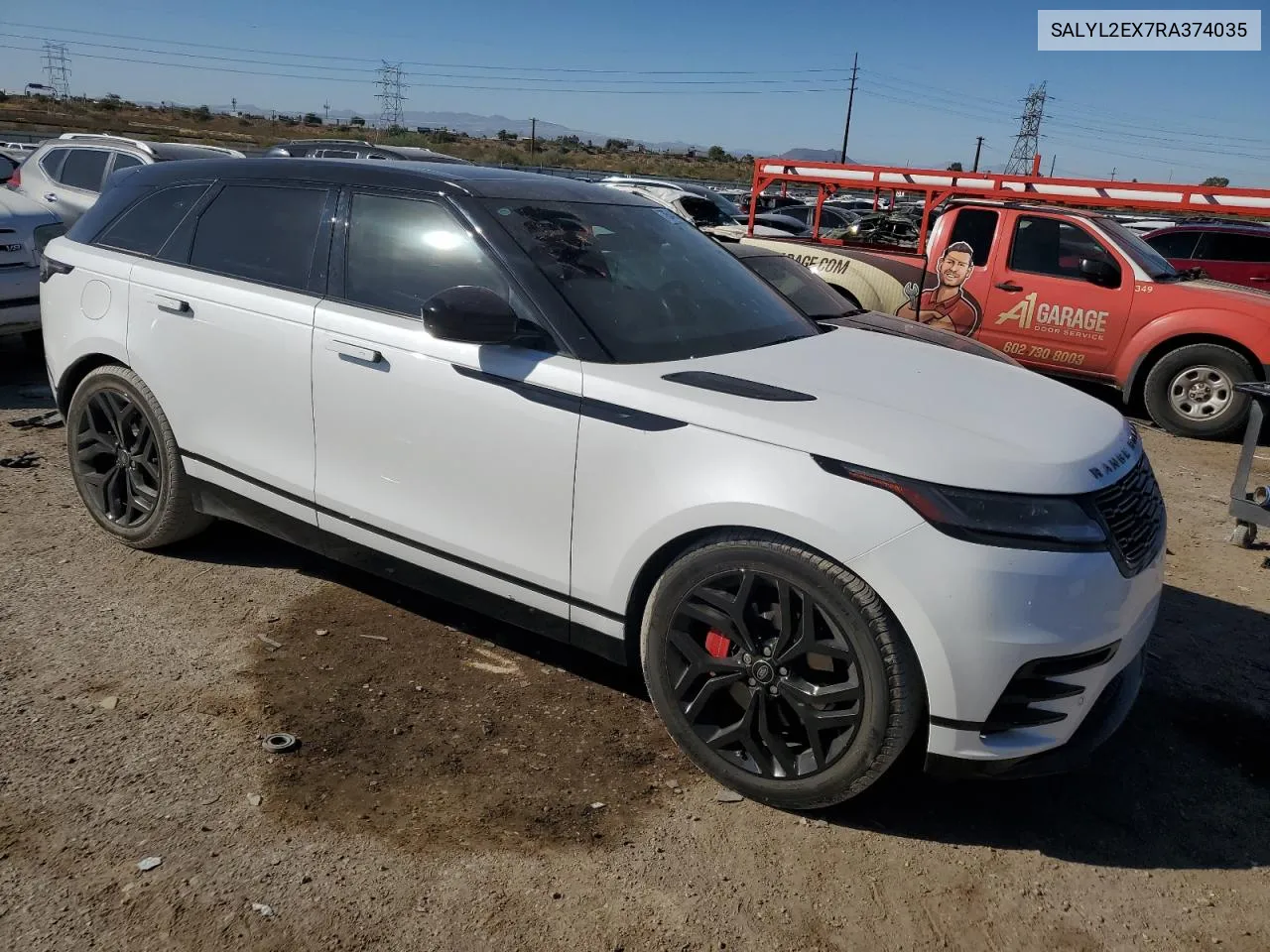 2024 Land Rover Range Rover Velar Dynamic Se VIN: SALYL2EX7RA374035 Lot: 78544824