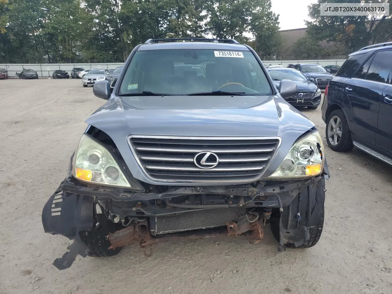 2004 Lexus Gx 470 VIN: JTJBT20X340063170 Lot: 73518114