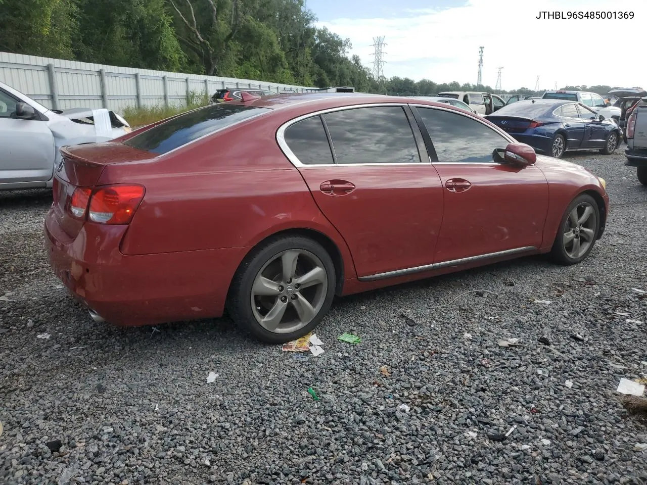 2008 Lexus Gs 460 VIN: JTHBL96S485001369 Lot: 63860374