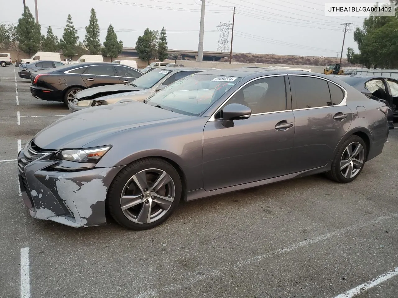 2016 Lexus Gs 200T Base VIN: JTHBA1BL4GA001402 Lot: 70484224