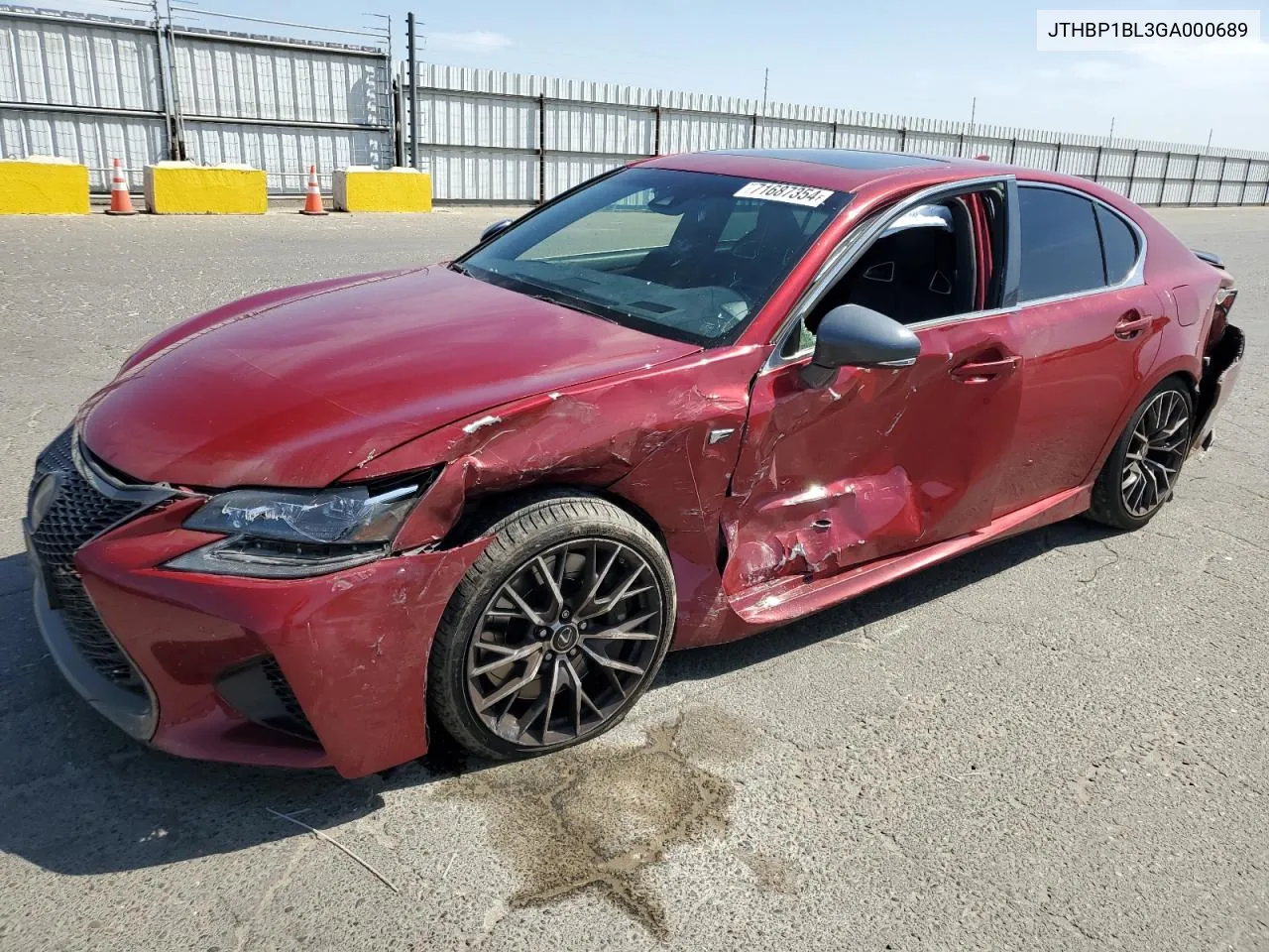 JTHBP1BL3GA000689 2016 Lexus Gs-F