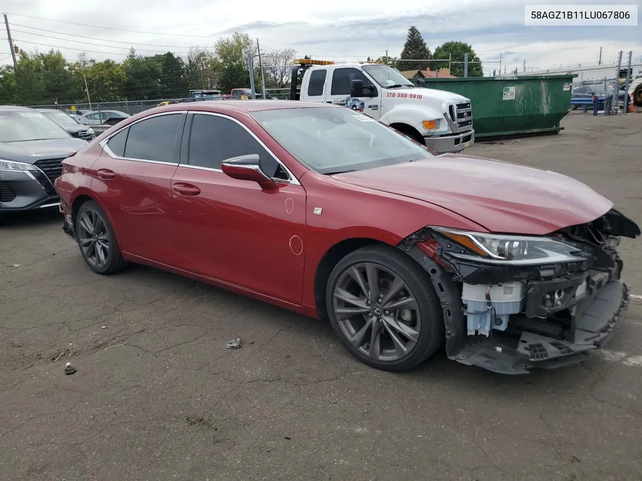 2020 Lexus Es 350 F Sport VIN: 58AGZ1B11LU067806 Lot: 68108734