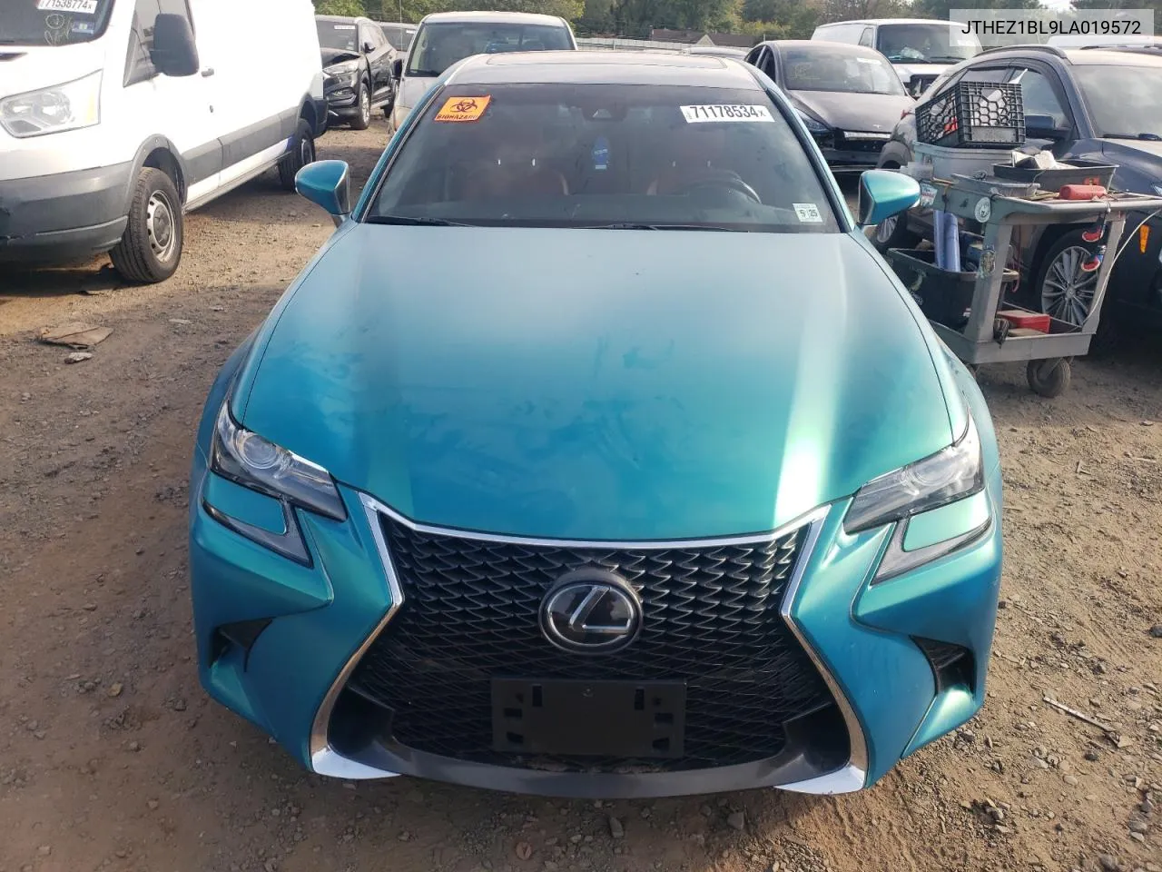 2020 Lexus Gs 350 F Sport VIN: JTHEZ1BL9LA019572 Lot: 71178534