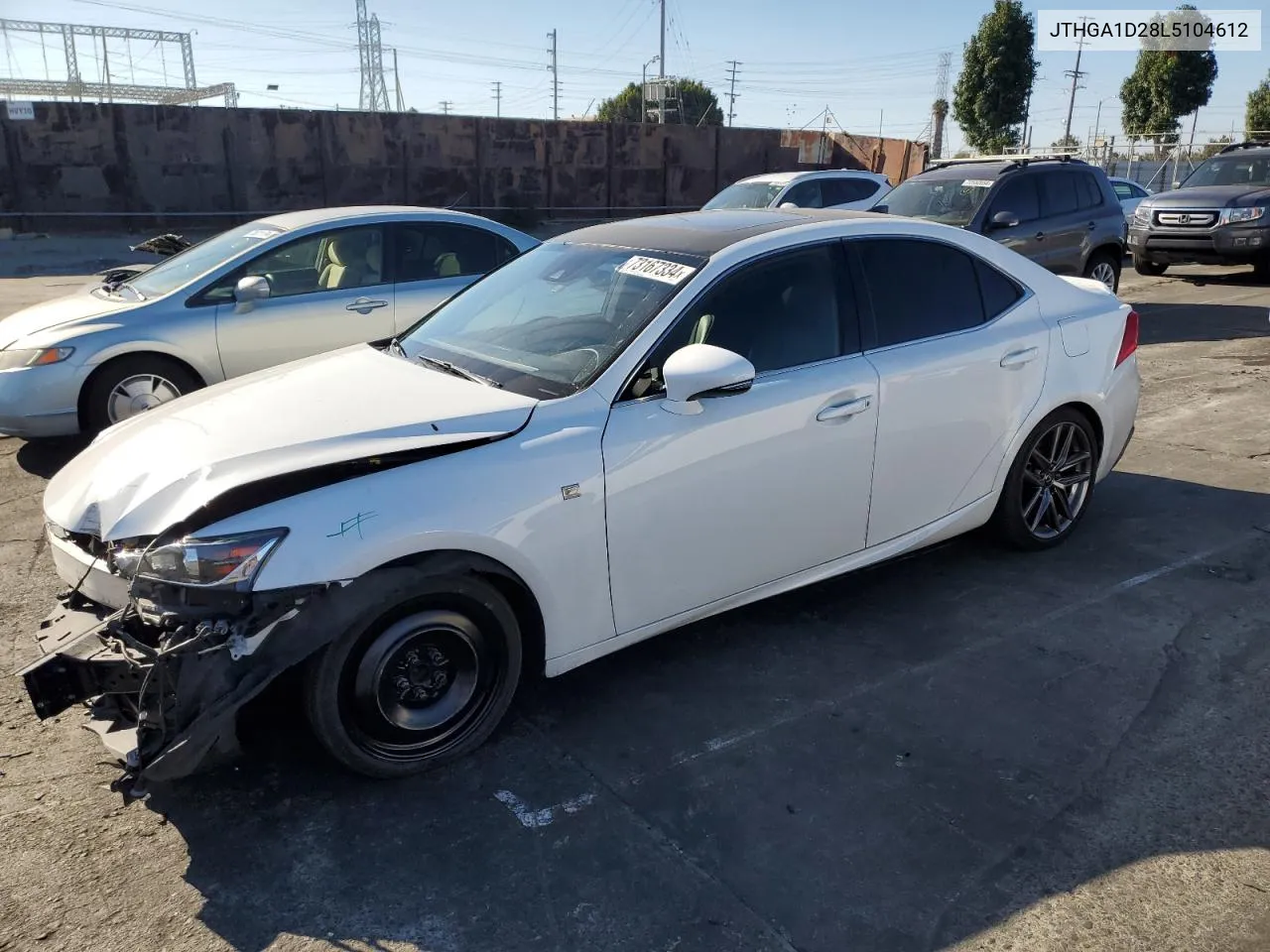 JTHGA1D28L5104612 2020 Lexus Is 300 F Sport