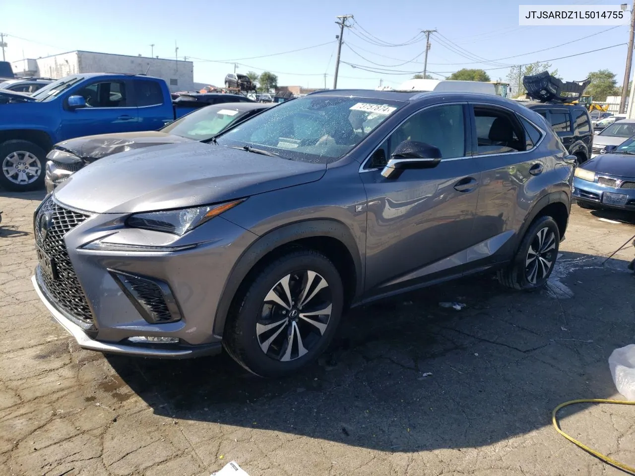 2020 Lexus Nx 300 F Sport VIN: JTJSARDZ1L5014755 Lot: 73757874