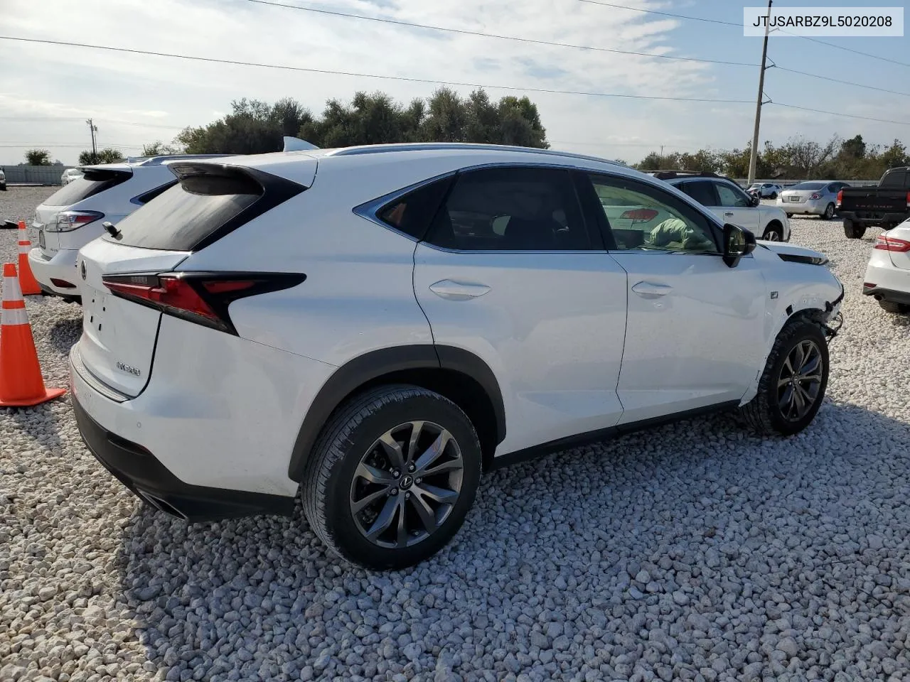 2020 Lexus Nx 300 F Sport VIN: JTJSARBZ9L5020208 Lot: 80384344