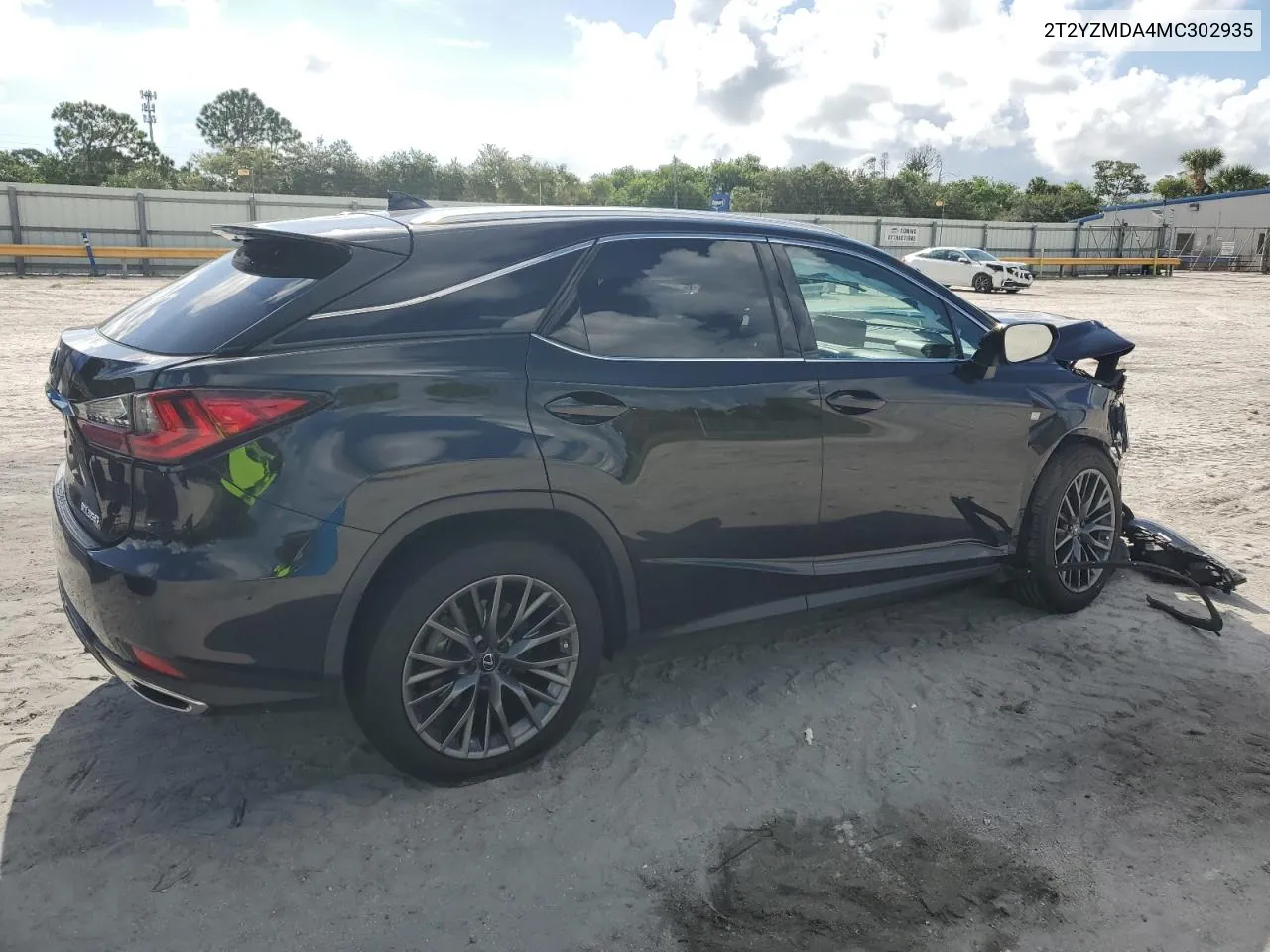 2021 Lexus Rx 350 F Sport VIN: 2T2YZMDA4MC302935 Lot: 69074634