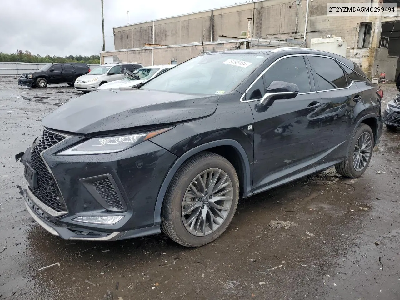 2021 Lexus Rx 350 F Sport VIN: 2T2YZMDA5MC299494 Lot: 73193184